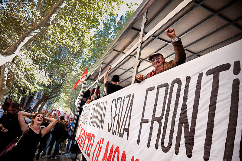 demonstration manifestazione roma no tav